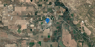 Satellite map of Hardin