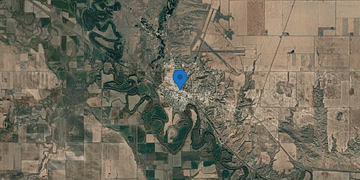 Satellite map of Glasgow