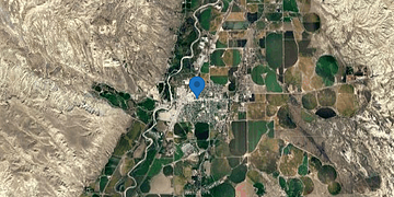 Satellite map of Worland