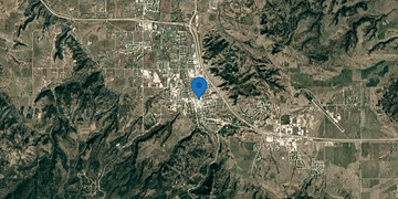 Satellite map of Spearfish