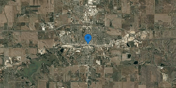 Satellite map of Dickinson